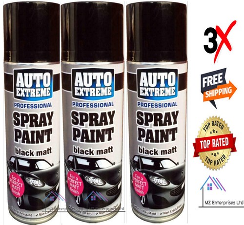 Black matt spray paint - x,