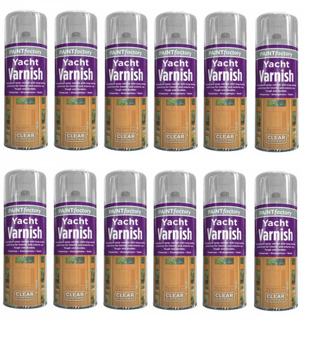 12x 250ml clear yacht varnish - 12x,