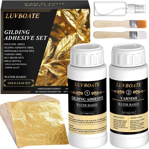 Gilding adhesive set gold - adhesive, set,