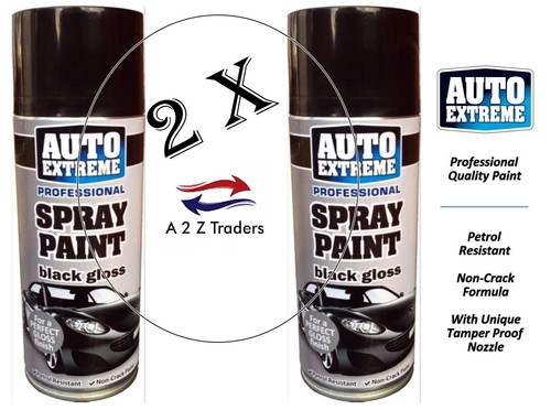 Black gloss spray - black, paint
